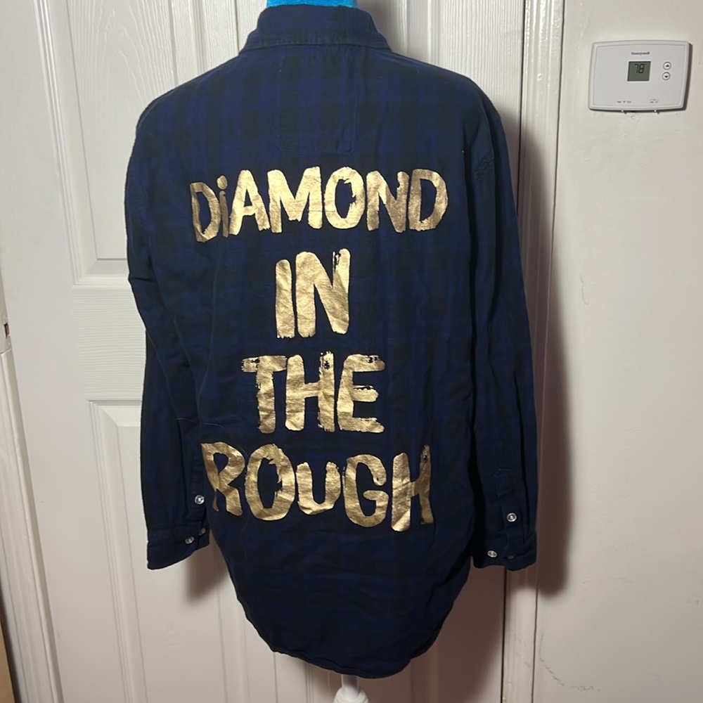 Cakeworthy Diamond in the rough Button Down Shirt Small